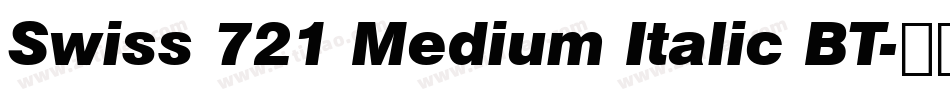 Swiss 721 Medium Italic BT字体转换